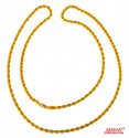 22 Kt Gold Fancy Chain (24 Inch) - Click here to buy online - 640 only..