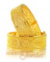 Click here to View - 22kt Gold Wide Bangle (Kada) 