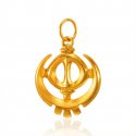 22K Gold Khanda Pendant - Click here to buy online - 586 only..