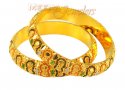Click here to View - 22Kt Gold Enamel Kadas 