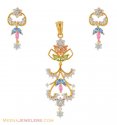 Click here to View - 22Kt  Gold Fancy pendant set 