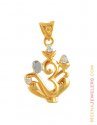 Click here to View - Gold Lord Ganesh and OM Pendant 