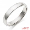18 Kt White Gold Wedding Band - Click here to buy online - 547 only..