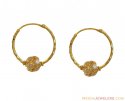 22kt Hoop Earrings - Click here to buy online - 463 only..