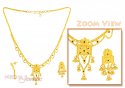 Click here to View - Gold  Necklace and Earrings Set 