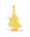 Radha and Krishna Gold Pendant - Click here to buy online - 164 only..