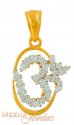 22k OM pendant with Star Signity - Click here to buy online - 198 only..