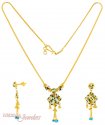 Gold Necklace Set - Click here to buy online - 696 only..