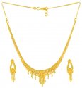 22K Gold Necklace Set - Click here to buy online - 767 only..