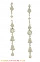 18Kt White Long Earring - Click here to buy online - 1,537 only..