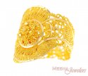 22Kt Gold Filigree Ring - Click here to buy online - 217 only..