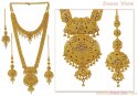 22k Gold Indian Bridal Set - Click here to buy online - 7,905 only..
