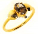 22kt Gold Ring with Colored CZ - Click here to buy online - 71 only..