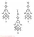  White Gold Pendant Set - Click here to buy online - 941 only..