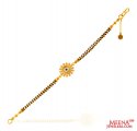 Click here to View - 22Kt Gold Fancy BlkBeads Bracelet 