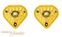 Click here to View - 22Kt Gold Heart Shape Earrings 