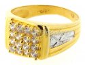 22 Kt Gold Mens Signity Ring - Click here to buy online - 382 only..