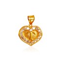 22k Gold Pendant with Initial (T) - Click here to buy online - 243 only..