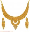 Click here to View - Filigree Necklace Set (22K Gold) 