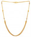 22Kt Gold Fancy Two Tone Chain - Click here to buy online - 1,183 only..