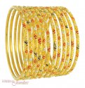Gold Set of 12 Bangles