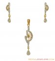 18K Diamond Pendant Set - Click here to buy online - 2,077 only..