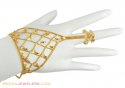 22Kt Gold Bracelet with Ring - Click here to buy online - 894 only..