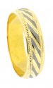 18Kt Gold Wedding band 2 Tone - Click here to buy online - 160 only..