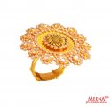 22Kt Rose Gold Antique Ring - Click here to buy online - 1,180 only..