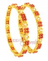 Click here to View - 22kt Bangles Coral and Pearls 