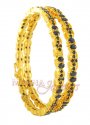 Click here to View - Gold Bangles with Sapphire 