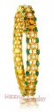 22K Precious Stone Bangle - Click here to buy online - 966 only..