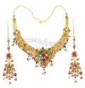 22 Kt Classic Gold Necklace Set - Click here to buy online - 3,066 only..