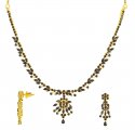 Designer Sapphire Necklace Set - Click here to buy online - 1,202 only..