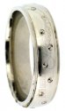 18Kt White Gold Designer Wedding Band - Click here to buy online - 673 only..