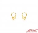 22K Gold Hoop Earrings  - Click here to buy online - 298 only..