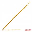 22K Gold Balls Bracelet - Click here to buy online - 1,606 only..