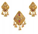 Click here to View - 22Kt Gold Pendant Set 