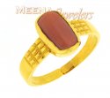 22kt Gold Coral Birthstone Ring - Click here to buy online - 476 only..