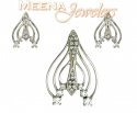 18 Kt White Gold Pendant Set - Click here to buy online - 455 only..