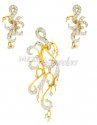 Genuine Diamond Pendant Set - Click here to buy online - 2,130 only..