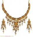 22k Meenakari Kundan Necklace Set - Click here to buy online - 8,394 only..