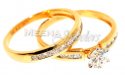 18Kt  Yellow Gold Diamond Ring - Click here to buy online - 3,857 only..