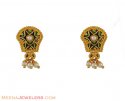 Click here to View - 22K Gold Meenakari Earrings 
