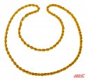 22 Kt Gold Rope Chain 24 Inches - Click here to buy online - 1,780 only..
