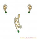 Designer Diamond Pendant Set - Click here to buy online - 2,103 only..