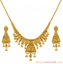 Click here to View - Meenakari Necklace Set (22k gold) 