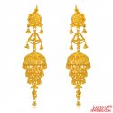 22kt Gold Long Earrings - Click here to buy online - 2,645 only..