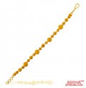 22K Gold Balls Bracelet - Click here to buy online - 1,616 only..