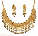 Click here to View - Gold Indian Antique Necklace set 